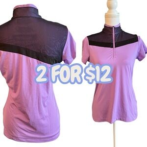 EP Pro short sleeve golf quarter zip top Size Small